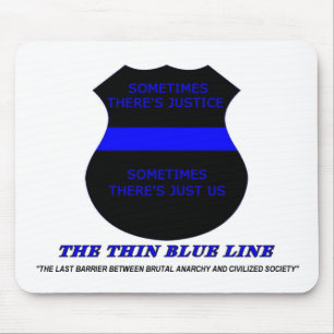 Dünne Blue Line Mousepad