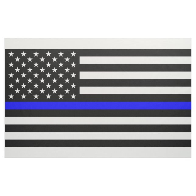 Dünne Blue Line-Polizeibeamte-Denkmal-Flagge Stoff (Yard (91,4 cm))