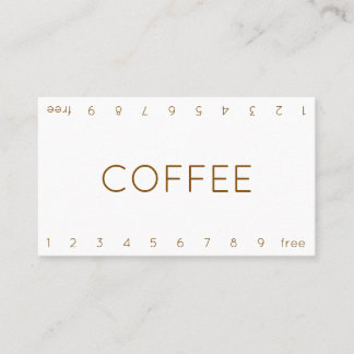 Dünne doppelte Zahlen-Treue-Kaffee-Stempelkarte Treuekarte