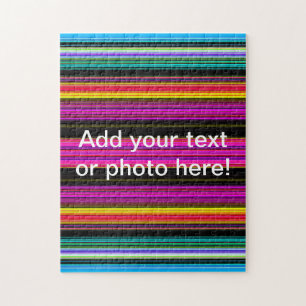 Dünne farbenfrohe Streifen - 2 Puzzle