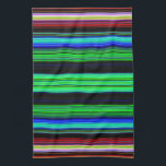 Dünne farbige Streifen - 1 Handtuch<br><div class="desc">Individuelles Designprodukt mit farbenfrohen Mustern. Personalisieren Sie diese Vorlage mit Ihren Bildern. Übertragen Sie dieses Design auf jeden Artikel.</div>