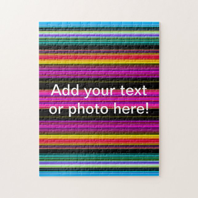 Dünne farbige Streifen - 2 Puzzle (Vertikal)