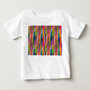 Dünne farbige Streifen Baby T-shirt