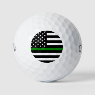 Dünne grüne Flagge: Patriotische Militärveteranen Golfball