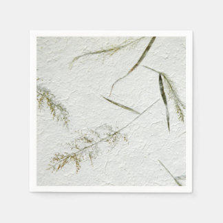 Dünne Klingen aus Gras, japanisches Reißpapier Serviette