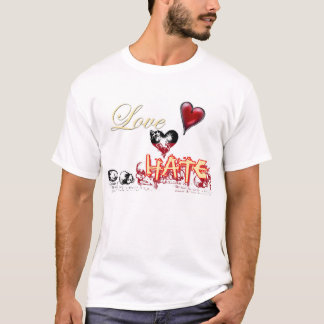 DÜNNE LINIE ZWISCHEN LIEBE UND HASS T-Shirt