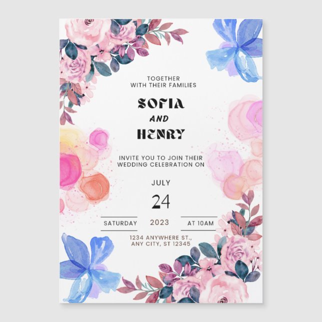 Dünne Magnetkarte Magneteinladung (Vorderseite)