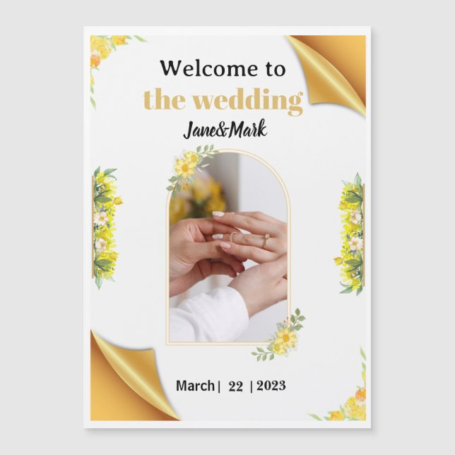 Dünne Magnetkarte Magneteinladung (Vorderseite)