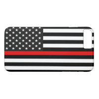 Dünne rote Linie amerikanische Flagge