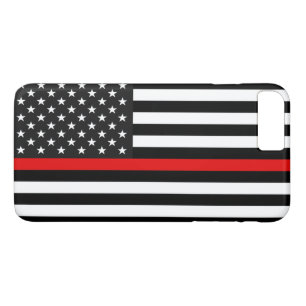 Dünne rote Linie amerikanische Flagge Case-Mate iPhone Hülle