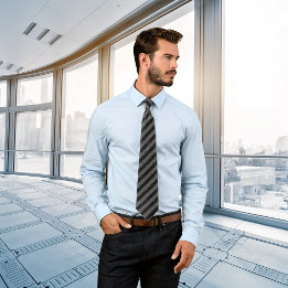 Dünne schwarze und graue Diagonalstreifen Krawatte