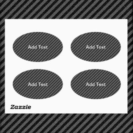 Dünne schwarze und graue Diagonalstreifen Ovaler Aufkleber