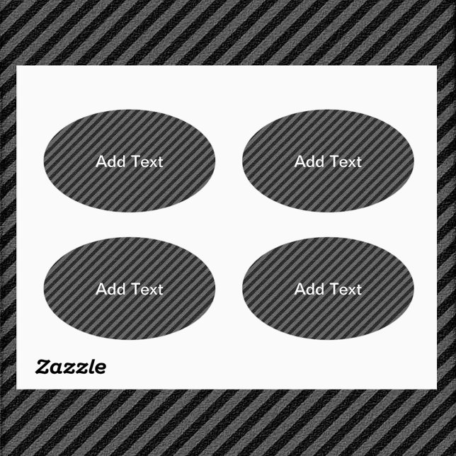 Dünne schwarze und graue Diagonalstreifen Ovaler Aufkleber (Zazzle Thin Black and Gray Diagonal Stripes Oval Stickers)