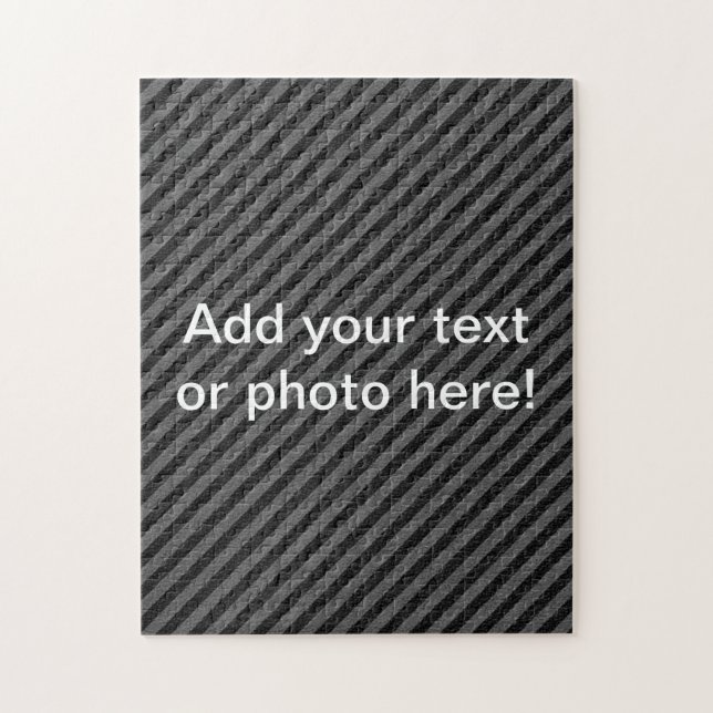 Dünne schwarze und graue Diagonalstreifen Puzzle (Vertikal)