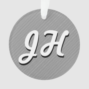 Dünne schwarze und weiße Streifen Retro gestalte Ornament