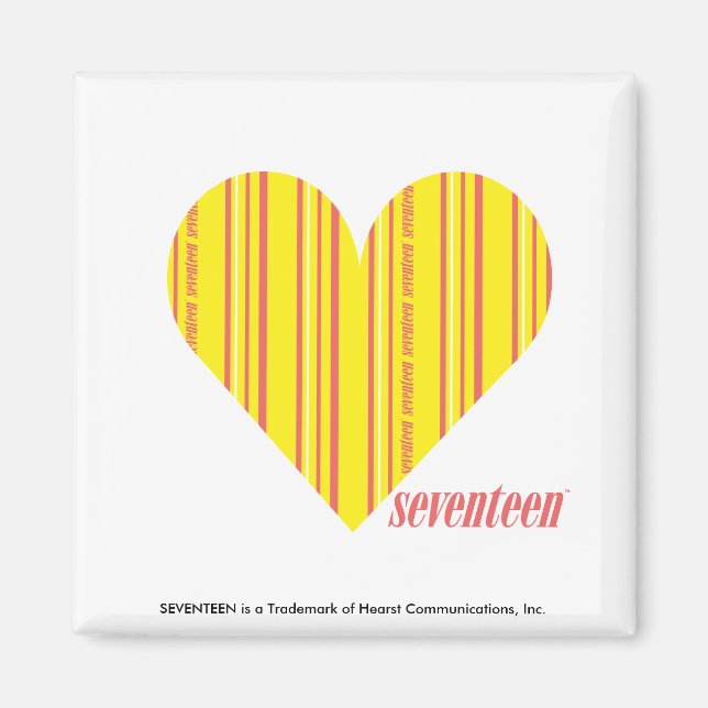 Dünne Streifen Gelb 3 Magnet (Vorne)