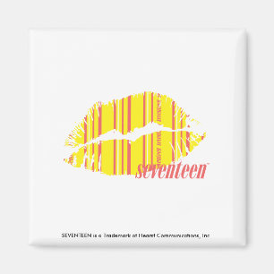 Dünne Streifen gelb Magnet