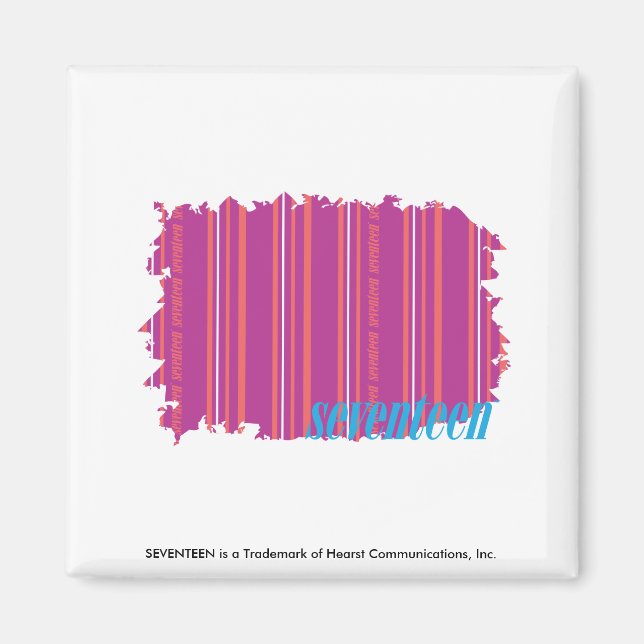 Dünne Streifen Lila 2 Magnet (Vorne)