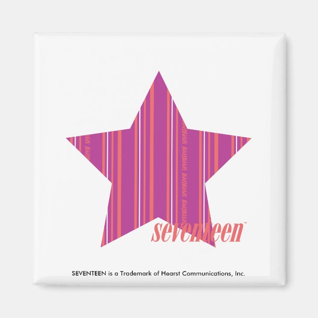 Dünne Streifen Lila 3 Magnet (Vorne)