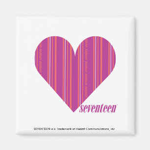 Dünne Streifen Lila 4 Magnet