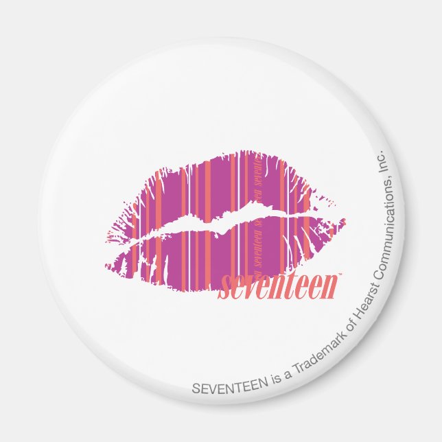 Dünne Streifen Lila Magnet (Vorne)