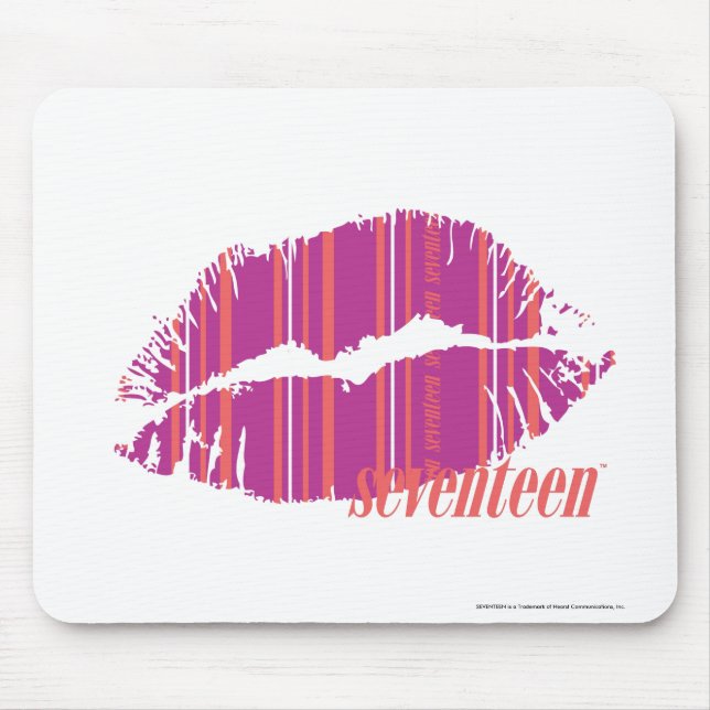 Dünne Streifen lila Mousepad (Vorne)