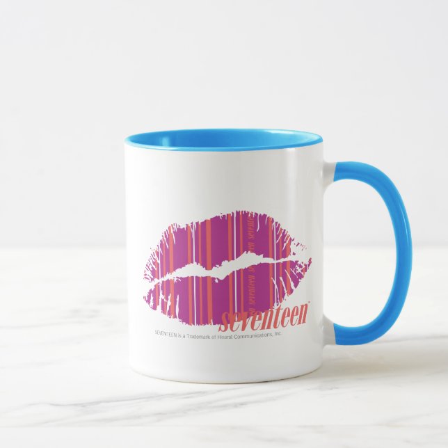 Dünne Streifen lila Tasse (Rechts)
