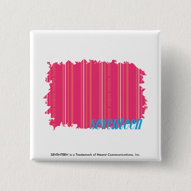 Dünne Streifen-Magenta 2 Button (Vorderseite)