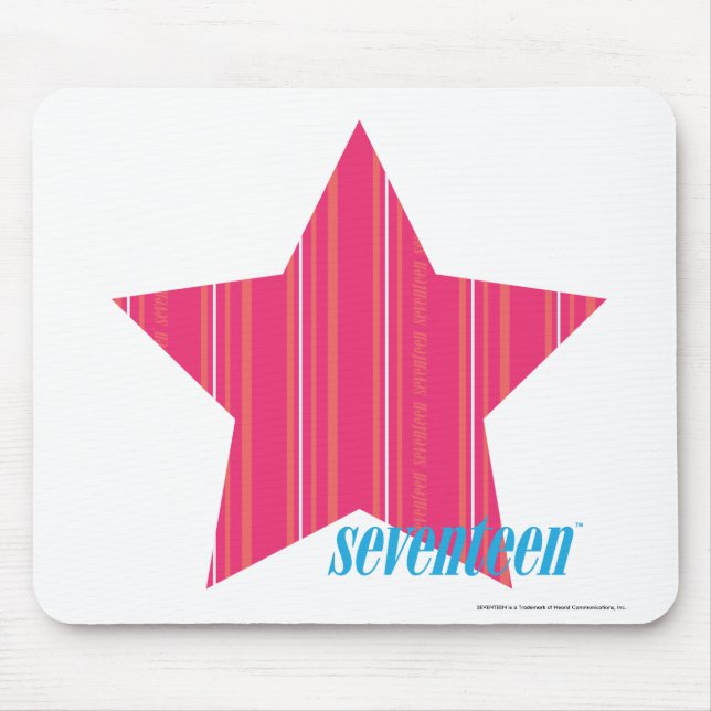Dünne Streifen-Magenta 3 Mousepad (Vorne)