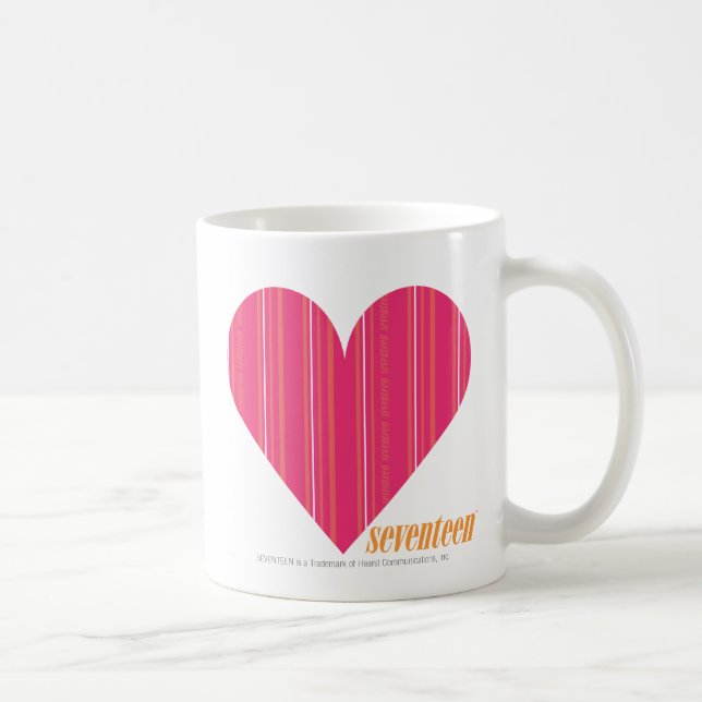 Dünne Streifen-Magenta 4 Kaffeetasse (Rechts)