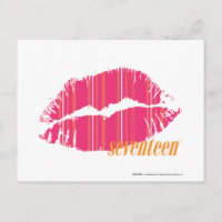 Dünne Streifen magentarot