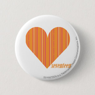 Dünne Streifen-Orange 3 Button