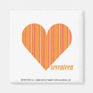 Dünne Streifen Orange 3 Magnet