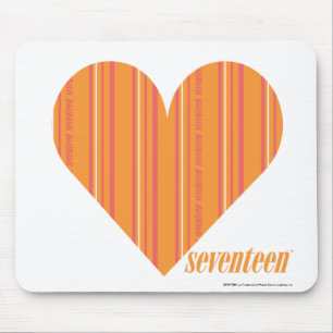 Dünne Streifen-Orange 3 Mousepad