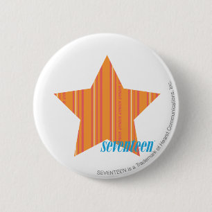 Dünne Streifen-Orange 4 Button
