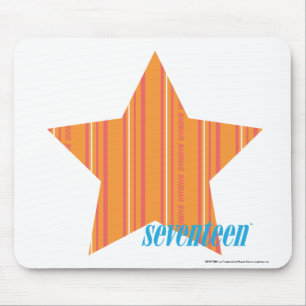 Dünne Streifen-Orange 4 Mousepad