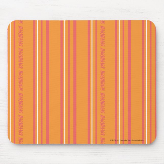 Dünne Streifen orange Mousepad (Vorne)