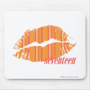 Dünne Streifen orange Mousepad