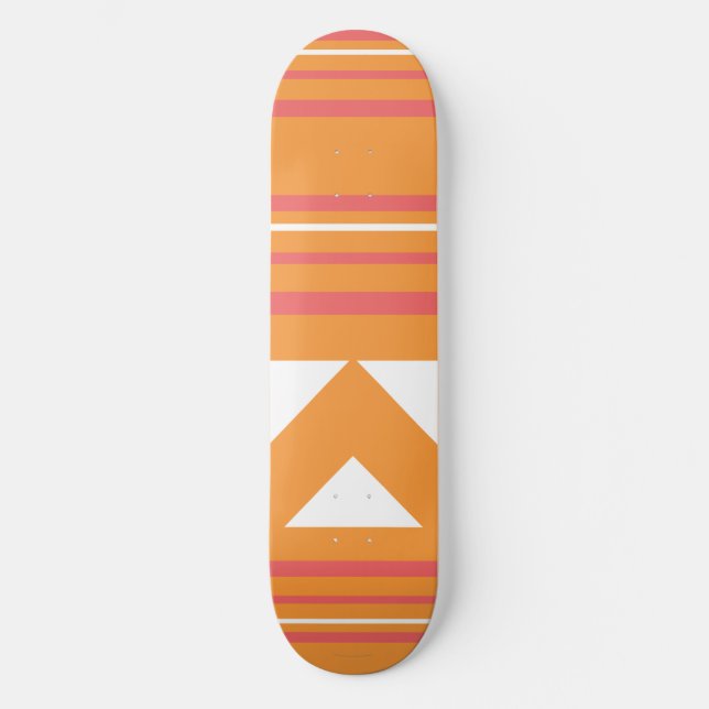 Dünne Streifen orange Skateboard (Vorderseite)