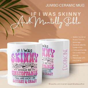 Dünne und geistig stabile Jumbo-Keramiktasse Jumbo-Tasse