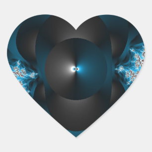 Dünne und leuchtende Galaxien Herz-Aufkleber