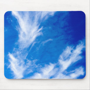 Dünne Wolken - Blau Mousepad