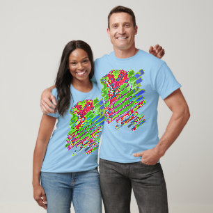 Dünne Wolken - Blau T-Shirt