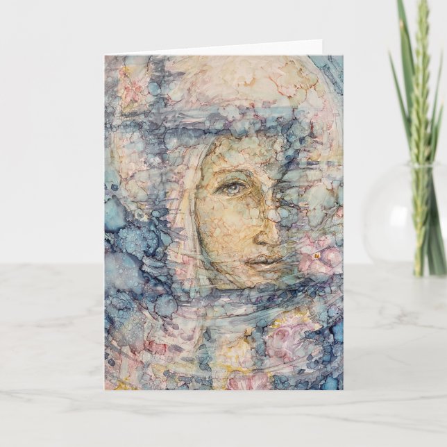 "Dünnen des Schleiers" Dankeskarte (Vorderseite)