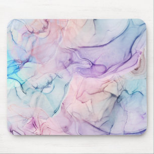 Dünner Ätherischer Pastell-Wasserfarbe-Tinten-Fant Mousepad