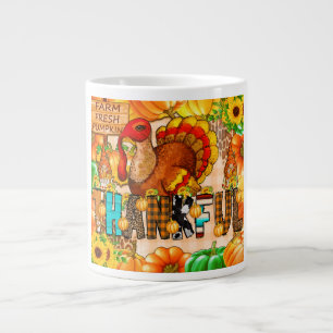 Dünner dankbarer Tumbler Sublimierung Jumbo-Tasse