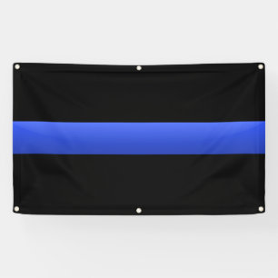 Dünnes Blue Line Banner