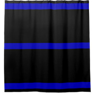 Dünnes Blue Line Duschvorhang