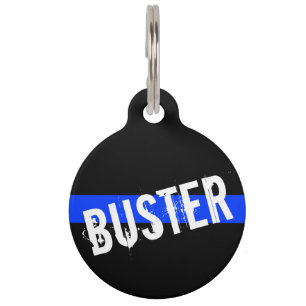 Dünnes Blue Line fertigte Kosenamen besonders an Tiermarke