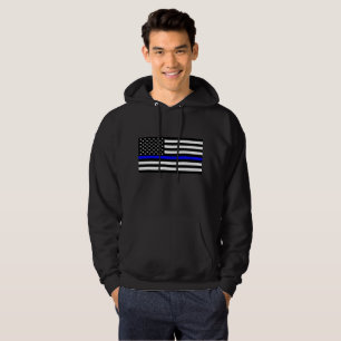 Dünnes Blue Line kennzeichnen - Hoodie